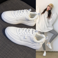 品牌百丽牧貂小白鞋女鞋子2021新款春季百搭真皮休闲运动板鞋ins街拍潮鞋
