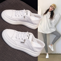品牌百丽牧貂2021新款春季小白鞋女鞋百搭厚底休闲鞋街拍ins潮鞋板鞋白鞋