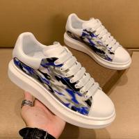 百丽牧貂[BAILIMUDIAO]轻奢潮牌 欧洲站迷彩夏季透气小白鞋男内增高情侣款休闲板鞋男士时尚拼色潮鞋