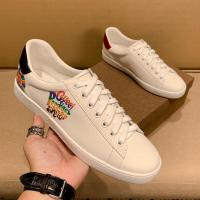 百丽牧貂[BAILIMUDIAO]轻奢潮牌 欧洲站印花小白鞋男真皮头层牛皮男女情侣款休闲板鞋青年男士潮鞋