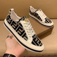 百丽牧貂[BAILIMUDIAO]欧货精品特制闪光潮牌男鞋双f休闲板鞋男士印花低帮鞋秋款潮鞋