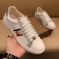 百丽牧貂[BAILIMUDIAO]春夏季新款韩版简约条纹小白鞋男潮流时尚休闲板鞋男青年皮鞋