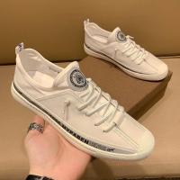 百丽牧貂[BAILIMUDIAO]欧洲站真皮小白鞋男夏季网孔透气弹力系带潮流时尚休闲板鞋平底潮