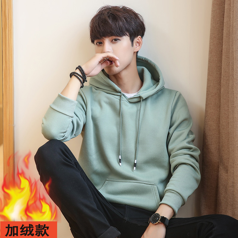 春秋卫衣男套头连帽学生韩版潮流外套常规男士宽松bf男生莎丞
