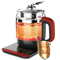 美的(Midea)GE1703c电水壶多功能触屏式高硼硅玻璃1.5L
