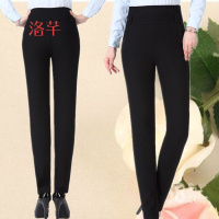 洛芊中年女裤中老年人女装小脚裤子妈妈装春秋打底裤夏季弹力外穿长裤