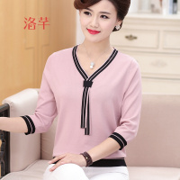洛芊中老年春秋女装40岁50中年人打底小衫妈妈装春装2018新款上衣服装