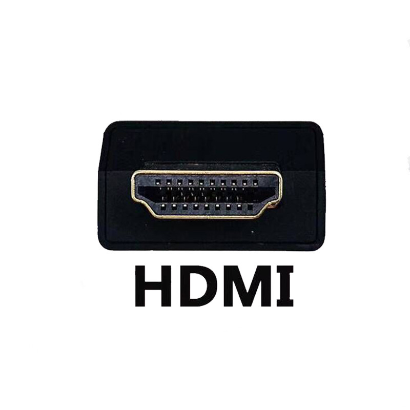联想 HDMI转VGA转换线 笔记本HDMI高清转投影仪显示器电视VGA口 电脑通用