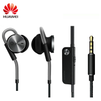 华为AM180主动降噪耳机mate9/10 荣耀 8/9/V8 P8 P9 PULS 1代原装线控耳机 （黑色）