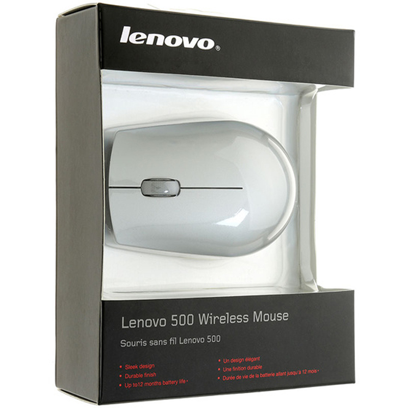 联想(Lenovo)N500 原装无线光学鼠标 笔记本台式机无线鼠标 办公游戏 通用