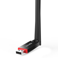 腾达（Tenda）U6 300M USB无线网卡 随身WiFi接收器 台式机笔记本通用 扩展器 Win10免驱网卡