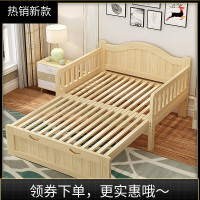 花千紫实木沙发多功能坐卧两用阳台伸缩书房客厅带护栏小户型推拉床