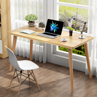 花千紫笔记本电脑台式书桌学习桌家用北欧小户型卧室简易实木电脑桌
