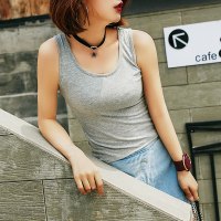 莎丞 棉吊带小背心女内搭打底衫性感百搭韩版外穿工字紧身夏季款背心涤纶常规款