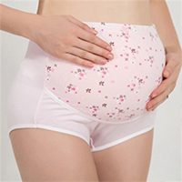 莎丞孕妇内裤怀孕期棉短裤高腰托腹透气孕晚期中期可调节内衣女