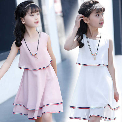 女童连衣裙新款儿童装洋气夏装中大童夏季女学生韩版裙子 莎丞