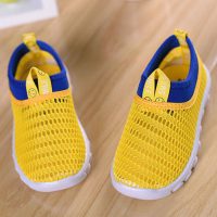莎丞 1-6岁夏季春秋实心软底儿童网面运动鞋女3男童透气网鞋宝宝学步鞋
