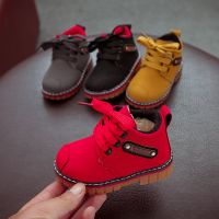 冬季儿童棉靴男童加绒加厚马丁靴女童雪地靴1-3岁5宝宝大棉短靴子