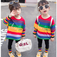 女童秋装卫衣新款宝宝3-5岁韩版洋气4时髦连帽儿童春秋外套潮莎丞(SHACHEN)