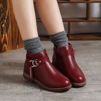 女童靴子秋冬季单靴2020新款马丁童靴潮中大童英伦风加绒儿童短靴莎丞