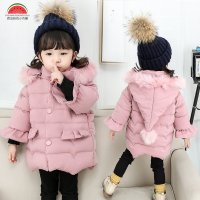 新款女童棉袄1-2-3-4岁5女宝宝棉衣冬季加厚外套婴幼儿保暖棉服潮 莎丞