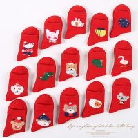 儿童本命年袜子男孩女孩大红色新年福袜中小童可爱棉袜2-4-8-12岁 莎丞