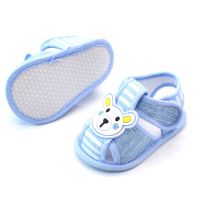 婴儿鞋子软底0-1岁学步鞋夏季新生儿0-3-6-12个月男女宝宝布凉鞋 莎丞