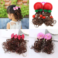 儿童假发女孩假辫子发饰韩版新款女宝宝头饰公主可爱头花发卡 莎丞(SHACHEN)