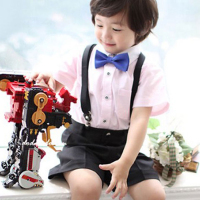 儿童领结男领结连衣裙领结衬衣男童女童宝宝蝴蝶结莎丞(SHACHEN)