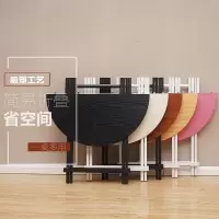 折叠餐桌收纳桌子小型阿斯卡利吃饭的家用阳台小茶几可折叠圆形便携式茶桌
