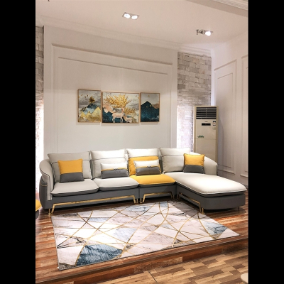 轻奢布艺沙发意式客厅组合阿斯卡利(ASCARI)北欧小户型极简科技布沙发现代简约家具