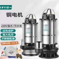 绿一潜水泵220V家用自吸高扬程抽水泵农用排污泵灌溉污水泵抽水机