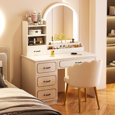 梳妆台阿斯卡利(ASCARI)卧室简约现代小户型高级北欧风化妆台收纳储物柜一体化妆桌