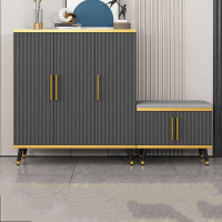 鞋柜家用门口可坐式换鞋凳玄关柜大容量门厅柜换鞋坐凳一体储物柜