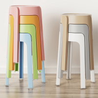 阿斯卡利(ASCARI)塑料凳子加厚家用现代简约风车圆凳可叠放餐桌椅子胶凳备用高板凳