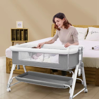阿斯卡利(ASCARI)多功能可折叠婴儿床可移动便携式儿摇篮床欧式宝宝床拼接大床
