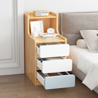 阿斯卡利(ASCARI)床头 柜简约现代卧室小型窄柜床边柜出租房用小柜子简易床头置物架