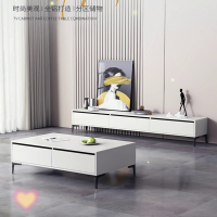 铝合金蜂窝板电视柜茶几组合现代简约客厅家用小户型落地电视机柜