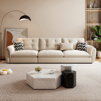 阿斯卡利(ASCARI)意式简约云朵沙发客厅小户型现代轻奢网红科技布艺沙发直排家用