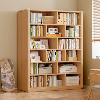 阿斯卡利(ASCARI)木书架落地置物架家用收纳格子柜多层靠墙柜子储物柜儿童书柜