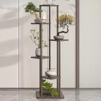 阿斯卡利(ASCARI)花架置物架阳台客厅落地式家用多肉托架支架木靠墙电视柜旁花盆