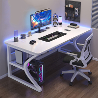 白色电脑桌台式家用卧室书桌现代简约办公桌工作台桌子简易电竞桌电脑桌