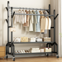 阿斯卡利(ASCARI)挂衣架落地卧室家用晾衣架移动简易衣帽架阳台杆式凉衣服架子