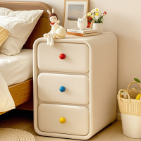 阿斯卡利(ASCARI)小型木床头柜家用卧室奶油风窄30cm柜子