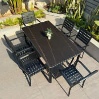 阿斯卡利(ASCARI)户外岩板桌椅庭院桌椅休闲室外露天阳台花园露台餐桌桌椅