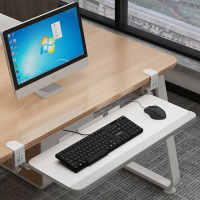 阿斯卡利(ASCARI)免打孔键盘托架电脑抽屉托架免安装桌面滑轨夹桌下支架鼠标收纳置物架