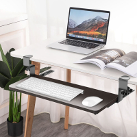 阿斯卡利(ASCARI)免打孔电脑键盘托置物架办公桌加装抽屉滑道滑轨夹桌下鼠标抽拉托盘