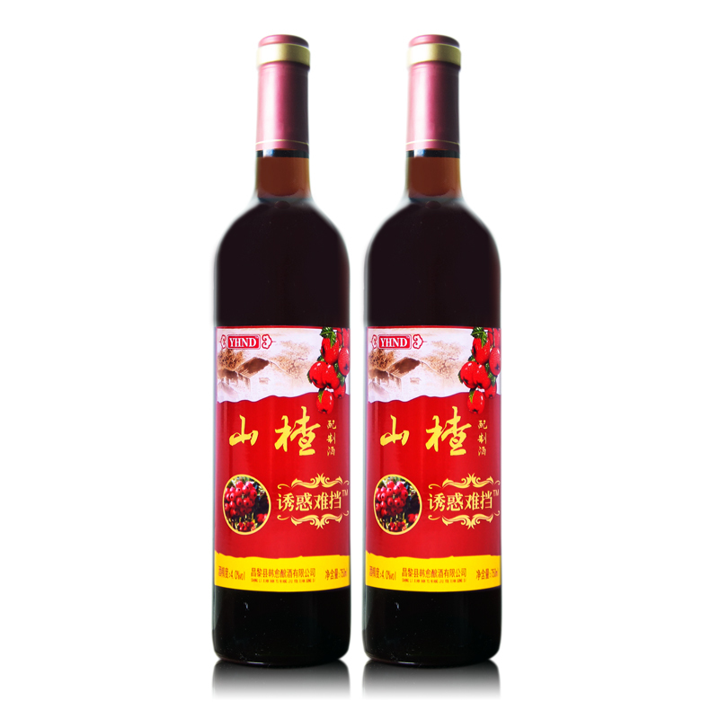 山楂酒1瓶装*750ml【送开瓶器1个】女士女生水果低度甜酒
