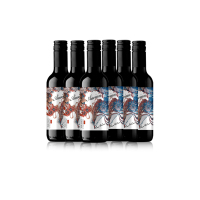 法国进口干红*6瓶装 奥乐维 花羽干红葡萄酒 红酒6瓶*187ml