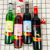 惊喜4瓶装[送开瓶器]甜红、甜白、甜桃红、干红葡萄酒 *500毫升 果酒 女士酒 低度果酒
